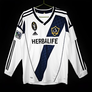 Retro 11-12 La Galaxy Home Long Sleeve Jersey