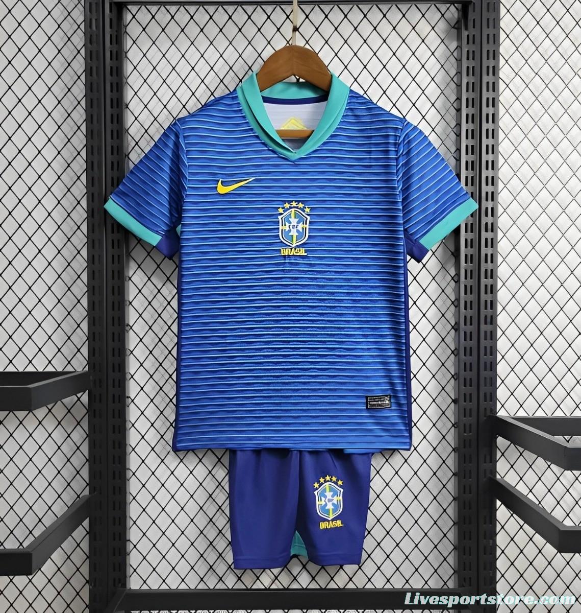 24/25 Kids Brazil Away Jersey