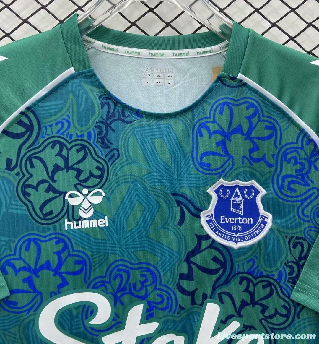 24/25 Everton Hummel Limited Edition Pre-Match Shamrock Green Special Jersey