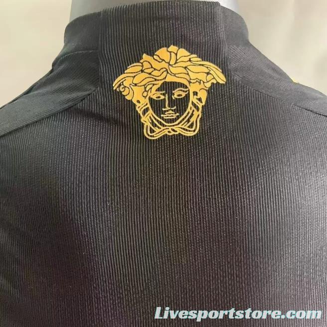 Player Version 24/25 Arsenal x Versace Black Special Jersey