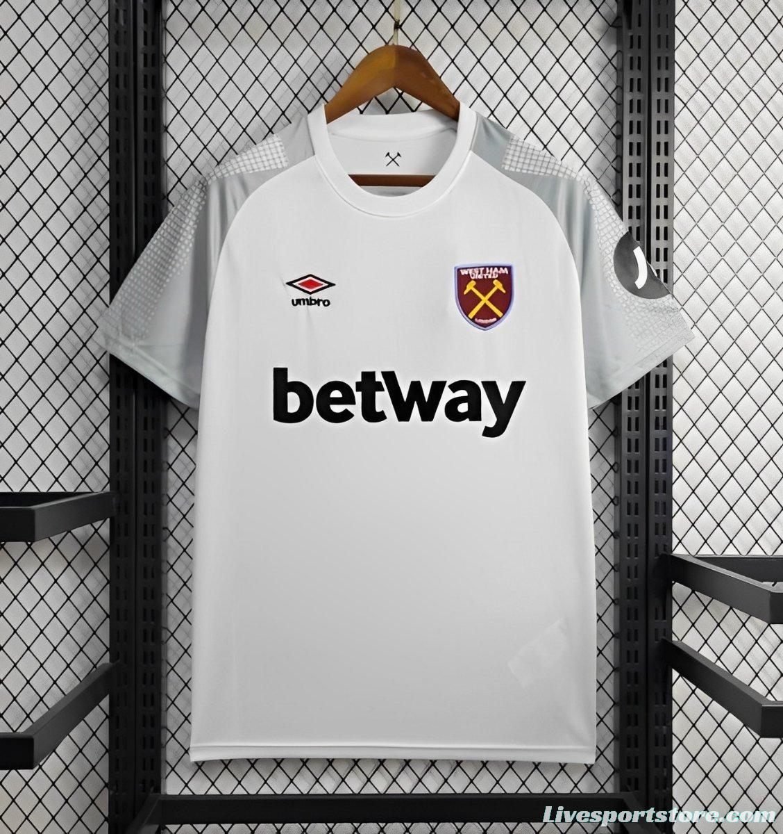 24/25 West Ham United Away White Jersey