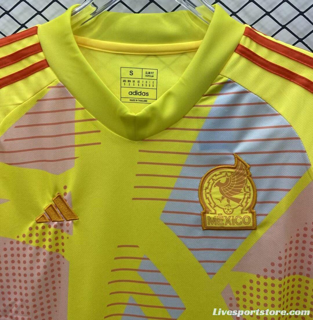 2024 Mexico Yellow Goalkeeper Jersey