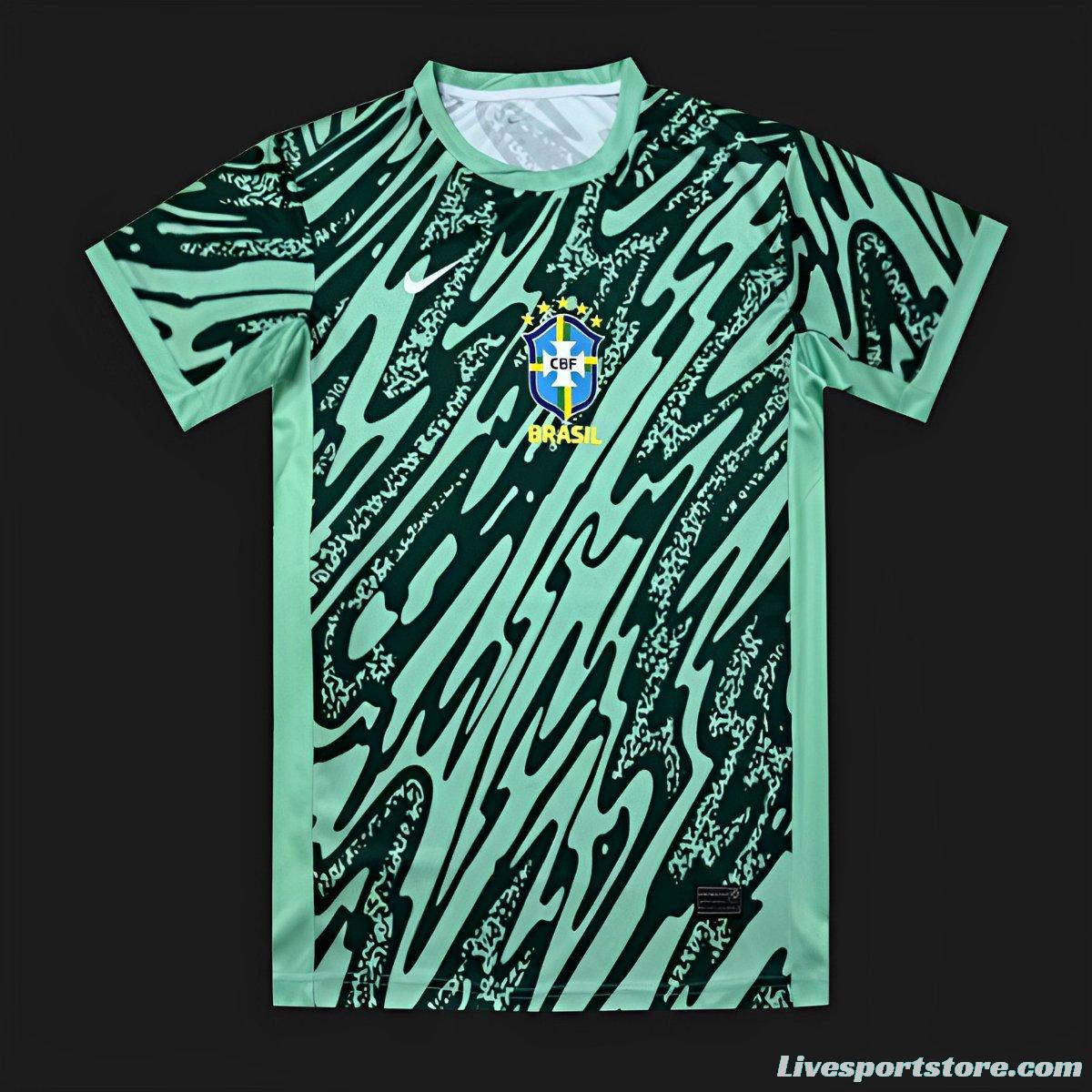 2024 Brazil Third Green Goalkeeper Jersey