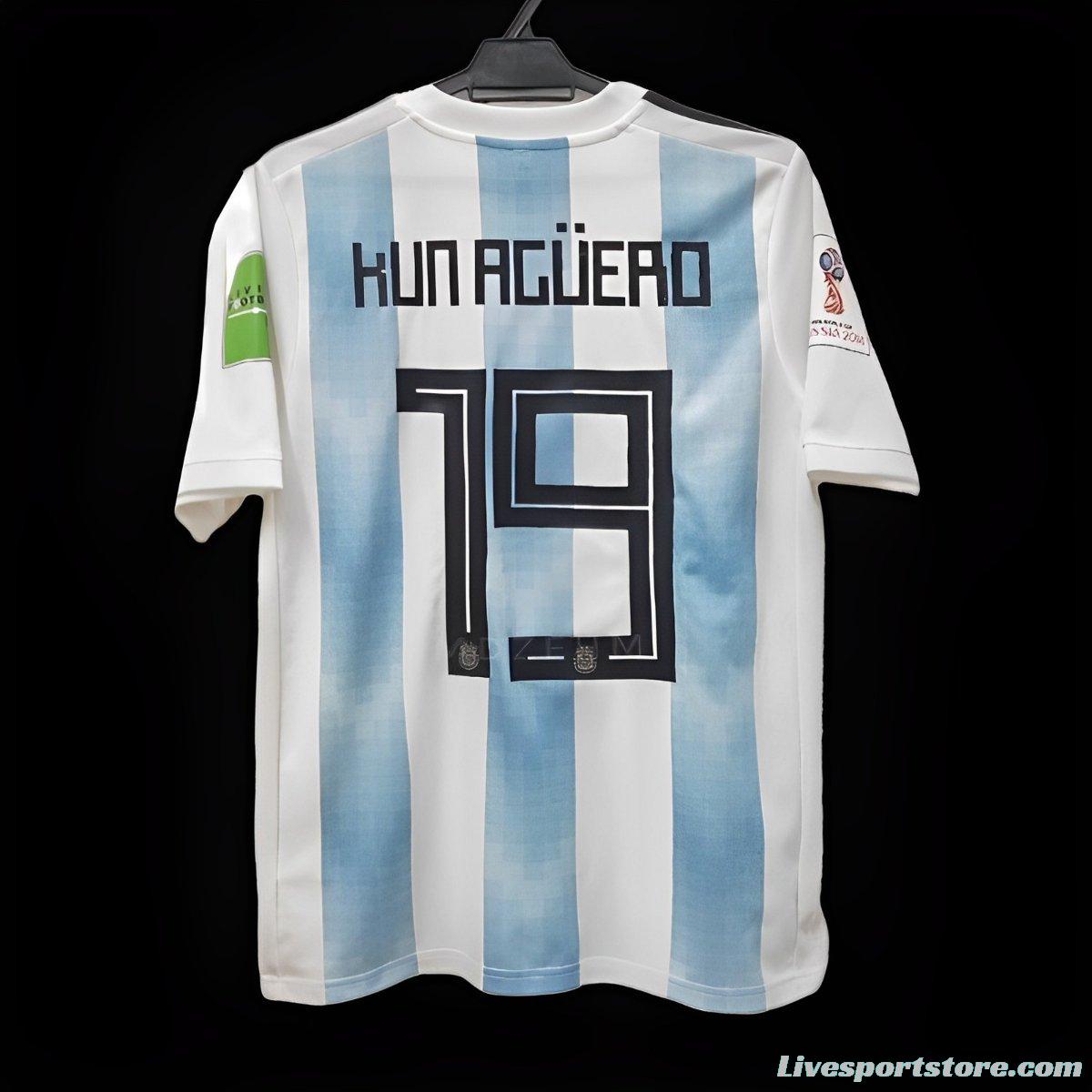 Retro 2018 Argentina Home Jersey