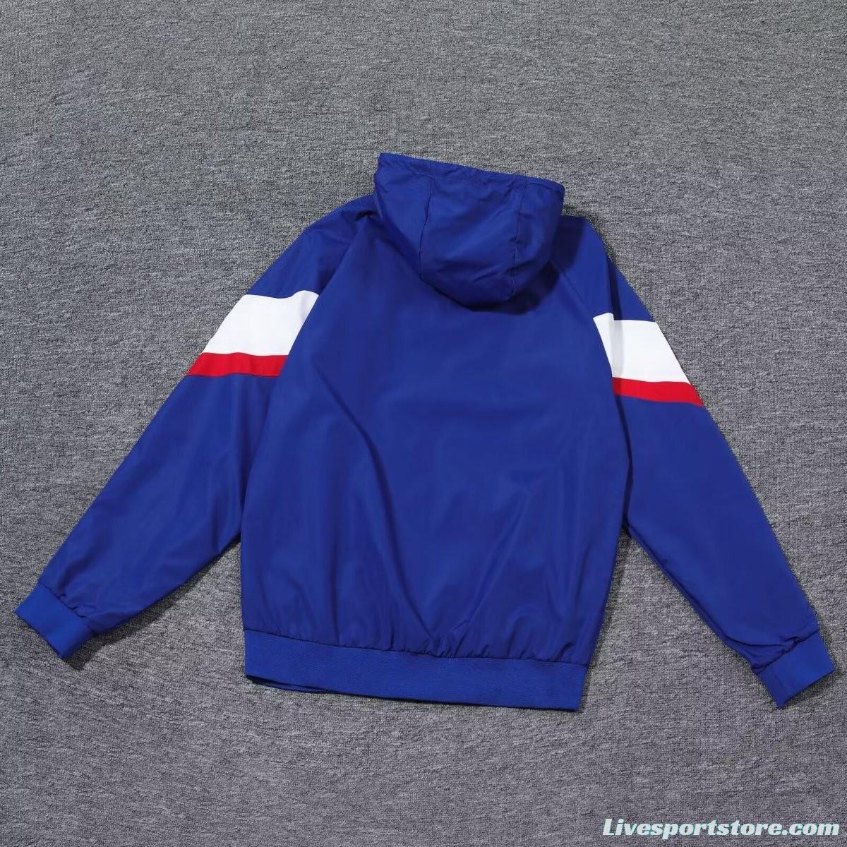 2024 France Blue Windbreaker