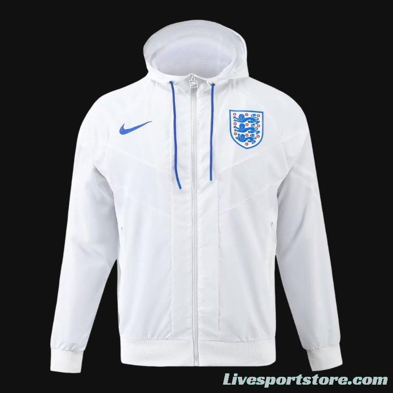 2024 England White Windbreaker