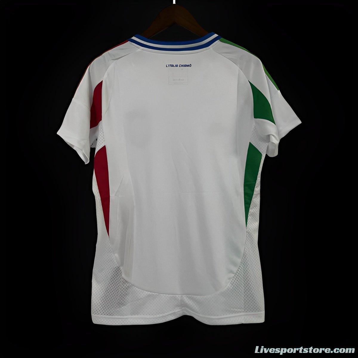 2024 Women Italy Away White Jersey