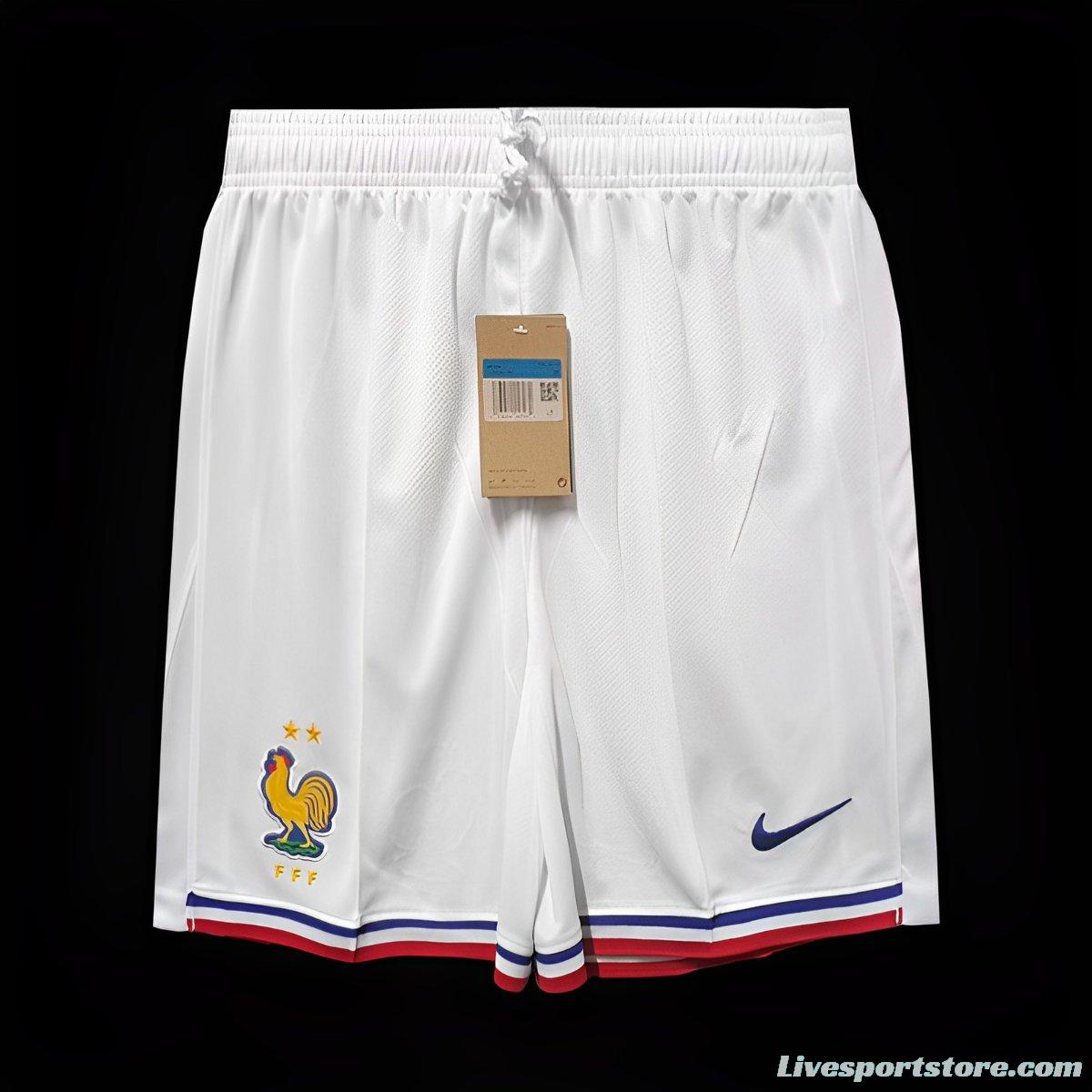 2024 France White Shorts