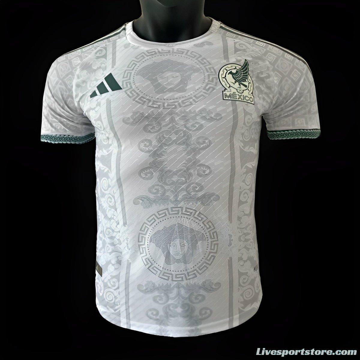 Player Version 2024 Mexico x Versace White Special Jersey