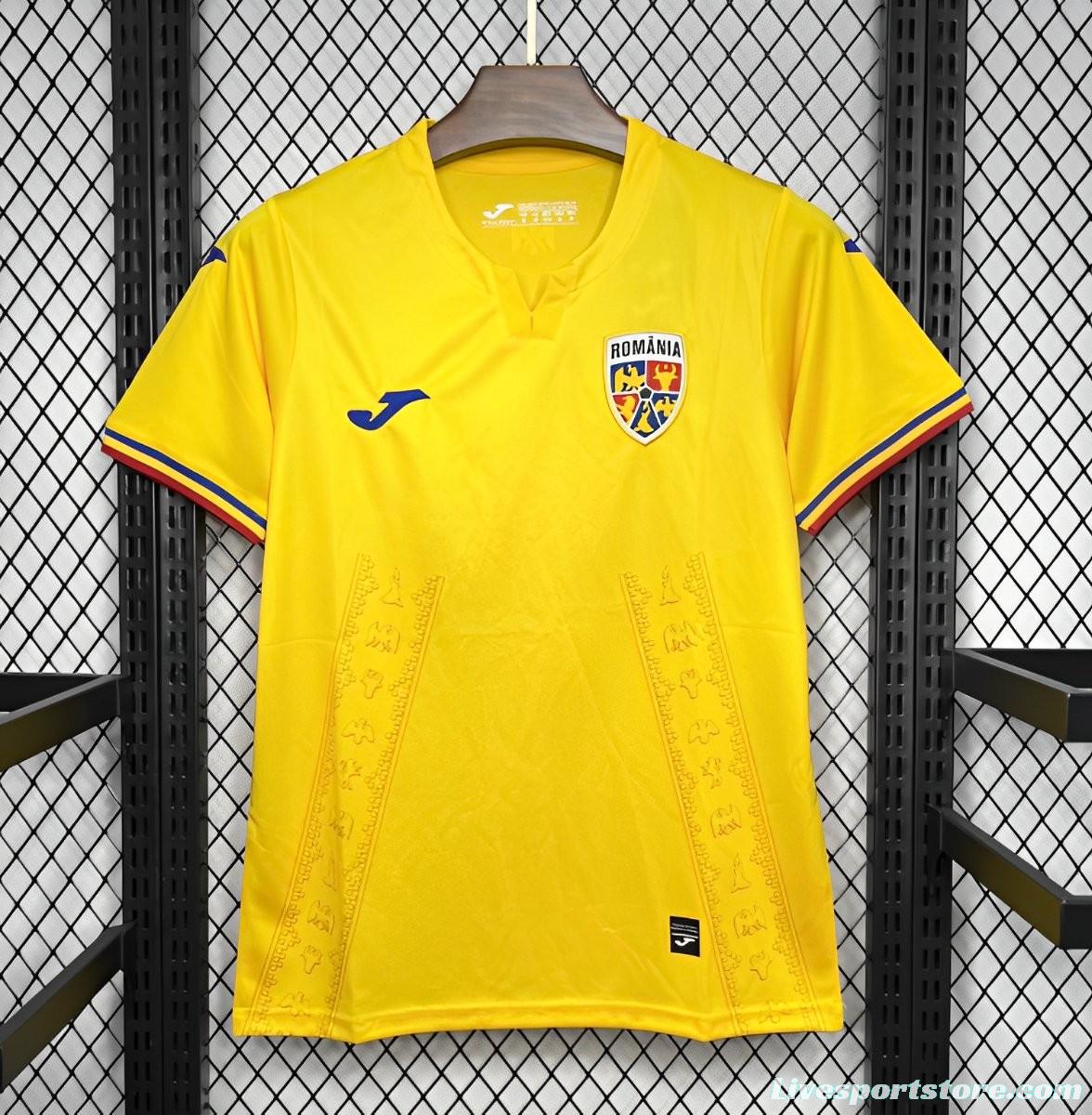 2024 Romania Euro Home Jersey