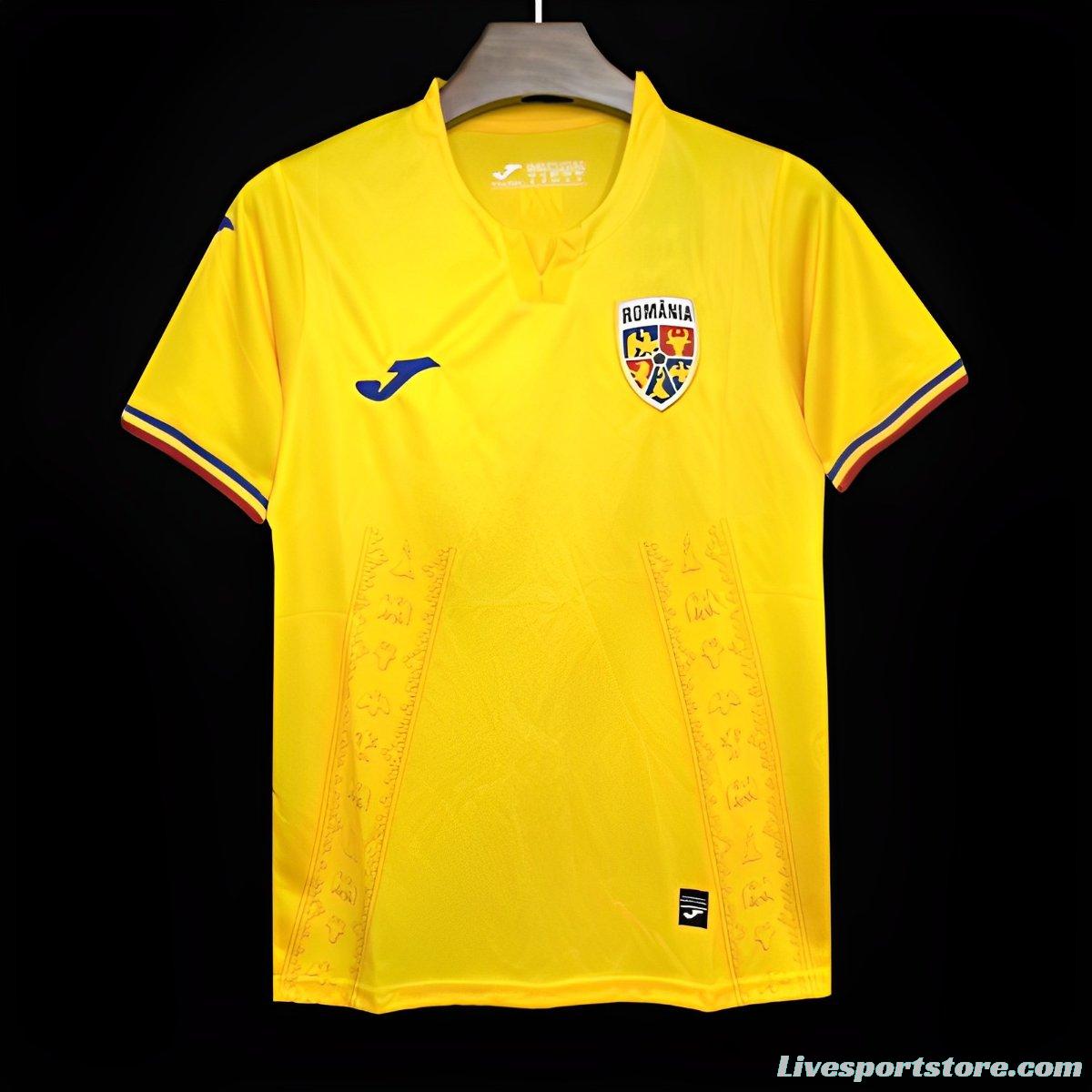 2024 Romania Euro Home Jersey