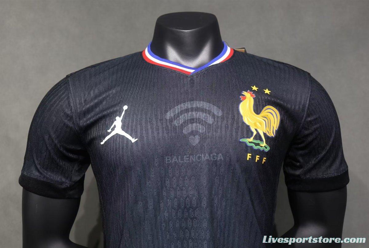 Player Version 2024 France x Balenciaga Navy Special Jersey