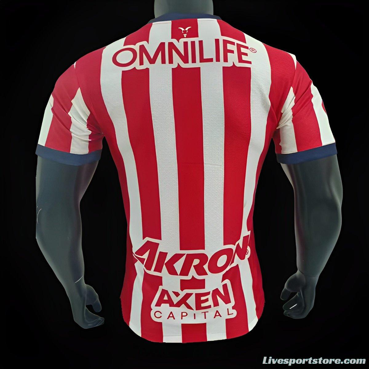 Player Version 24/25 Chivas Guadalajara Home Jersey