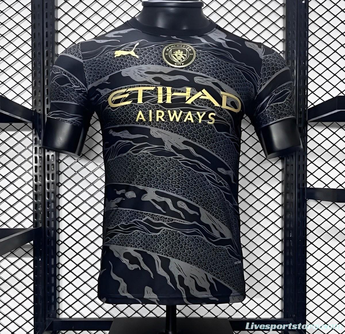 Player Version 24/25 Manchester City Black Dragon Special Jersey