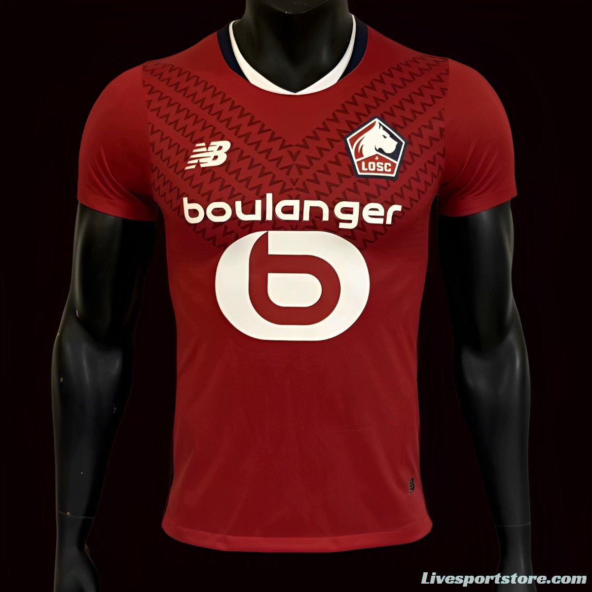 Player Version 24/25 Lille OSC Home Jersey