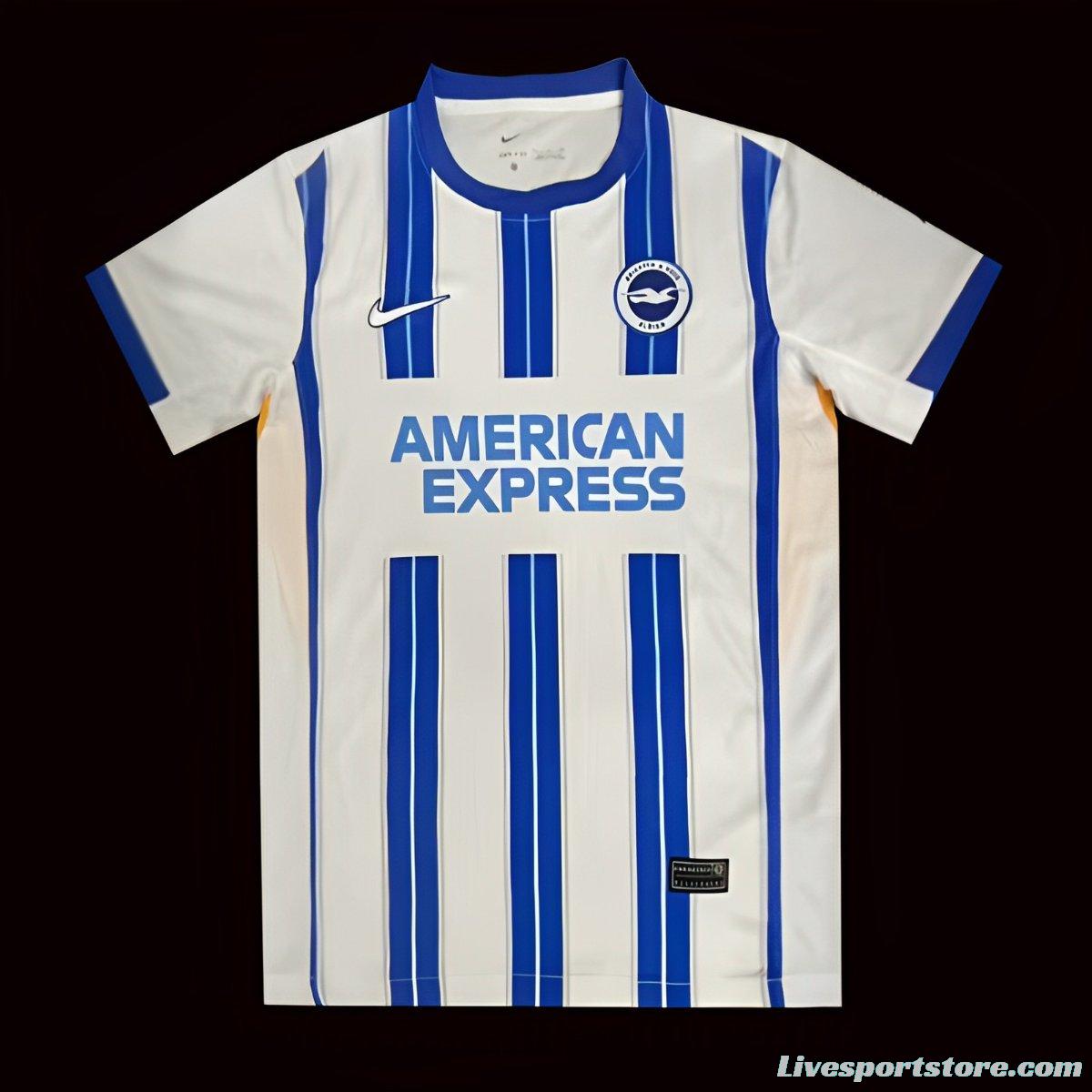 24/25 Brighton Hove Albion Away White Jersey