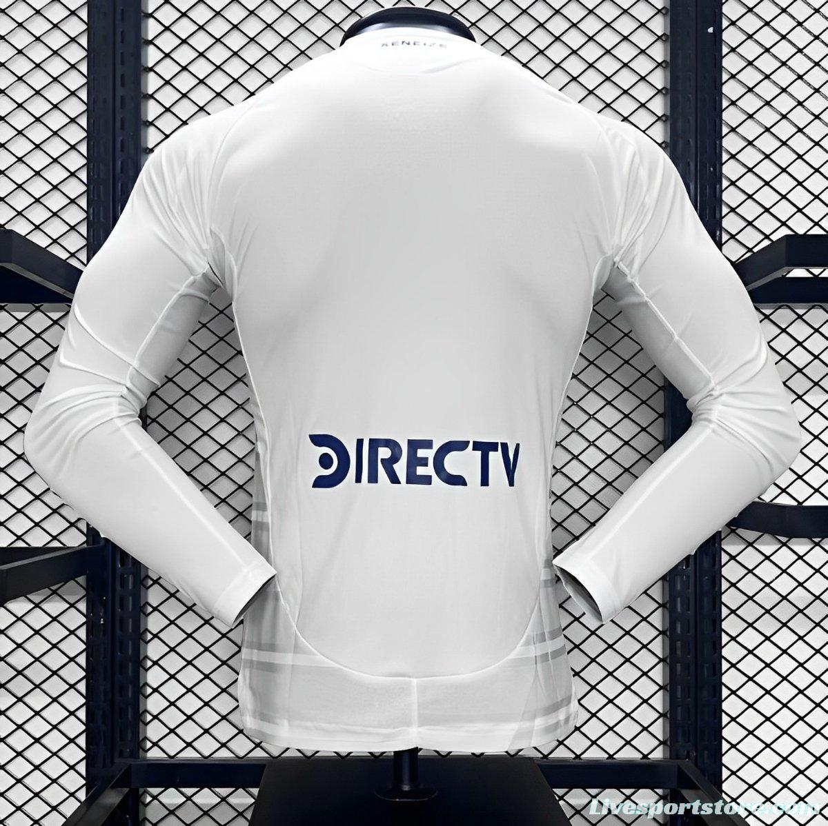 Player Version 24/25 Boca Juniors Away White Long Sleeve Jersey