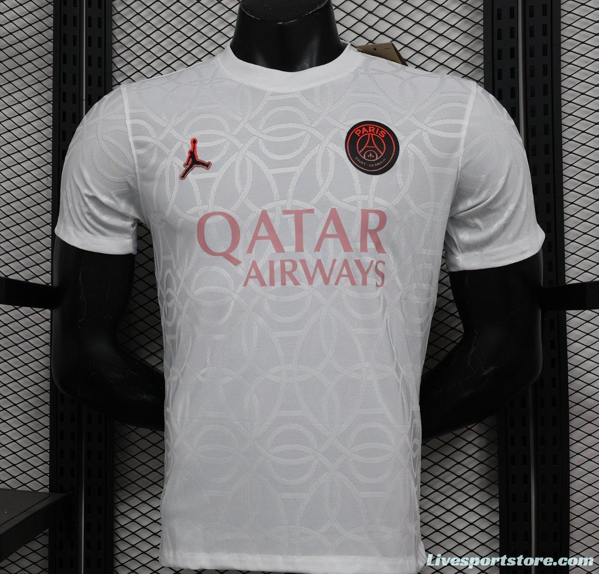 Player Version 24/25 PSG Academy Pro Pre-Match White Jersey