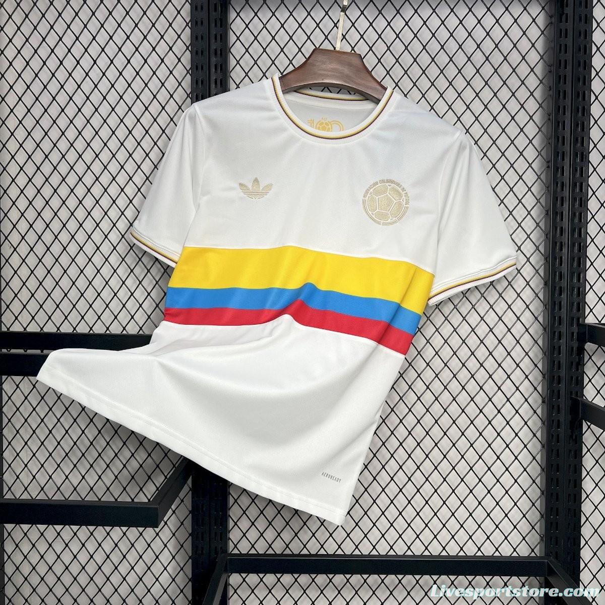 2024 Colombia White 120Th Anniversary Jersey