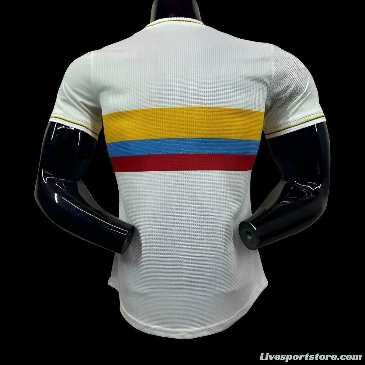 Player Version 2024 Colombia White 120Th Anniversary Jersey