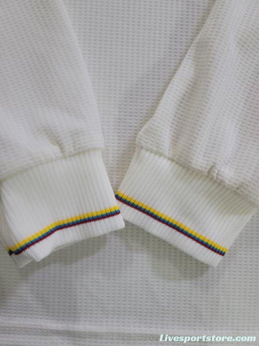 2024 Colombia White 120Th Anniversary Long Sleeve Jersey