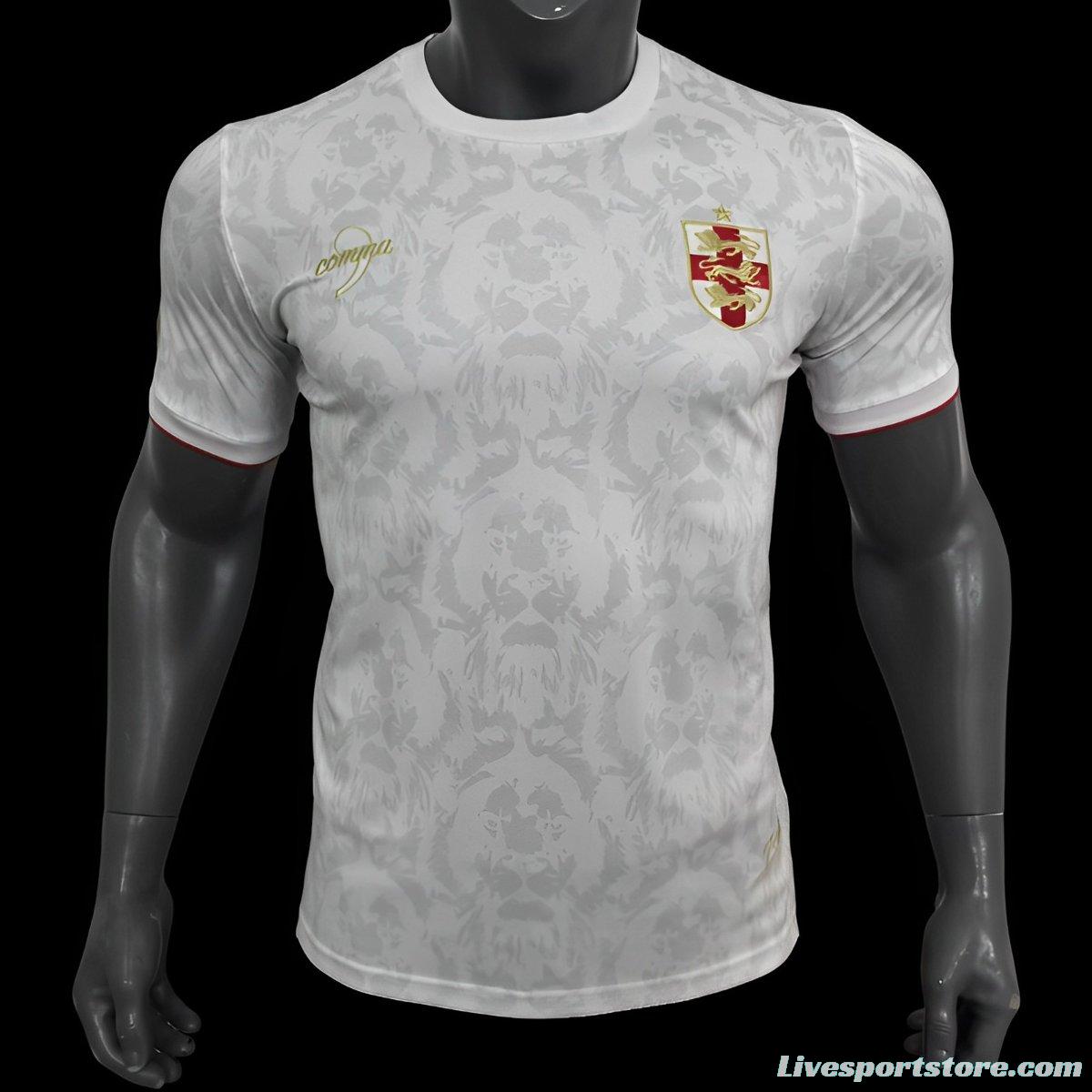 2024 England Comma White Footbal Jersey